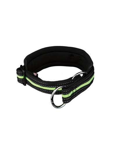 Trixie zgardă reflectorizantă s-m 33–39 cm / 25 mm negru-verde