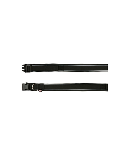TRIXIE Zgardă M - L 42–48 cm / 30 mm negru