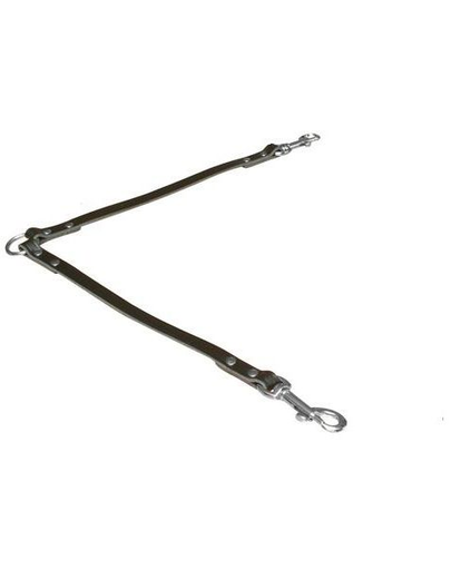 TRIXIE Divider lesă din piele 30 cm / 13 mm negru