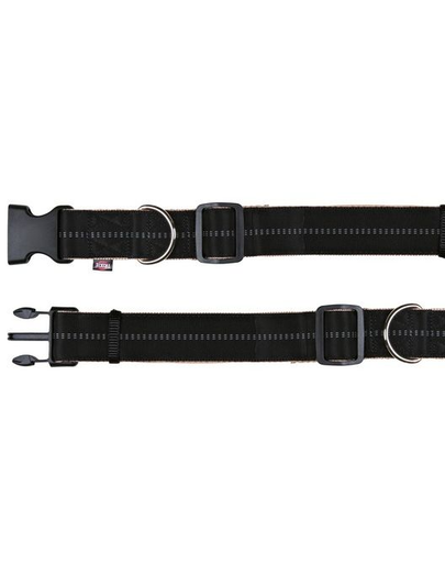 TRIXIE Zgardă softline elegance collar S – M 32 – 45 cm / 38 mm negru