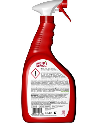 NATURE'S MIRACLE ULTIMATE Stain&Odour Remover Dog Spray pentru indepartarea petelor si mirosurilor, caine 946 ml