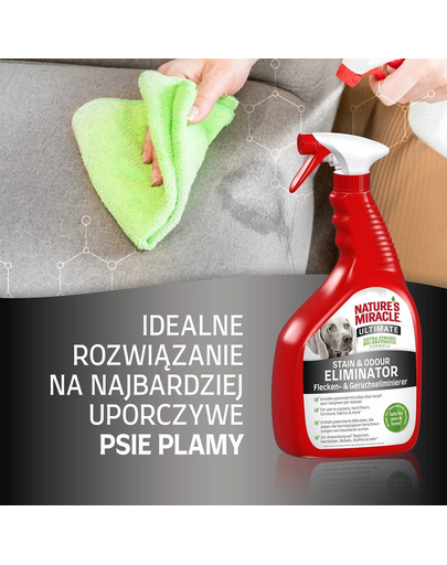 NATURE'S MIRACLE ULTIMATE Stain&Odour Remover Dog Spray pentru indepartarea petelor si mirosurilor, caine 946 ml