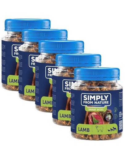 SIMPLY FROM NATURE Smart Bites 5x130 g recompensa cu miel pentru caini