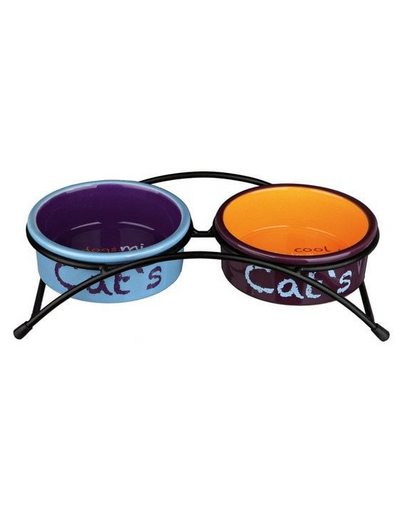 TRIXIE Set boluri ceramice "Eat on Feet" 0.3 L