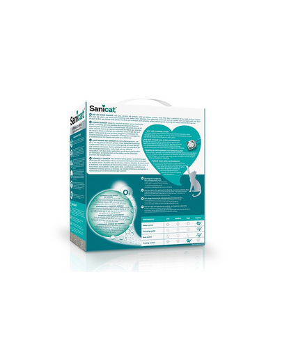 SANICAT Strong Clumps nisip litiera pisici, din bentonita, alb 10 L
