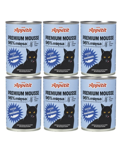 COMFY PREMIUM Mousse de somon pentru pisici 6x400 g