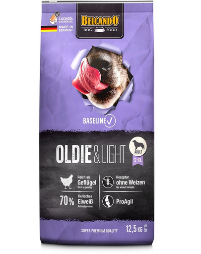 BELCANDO Baseline Oldie & Light Sac Hrana uscata pentru caini in varsta  12,5 kg