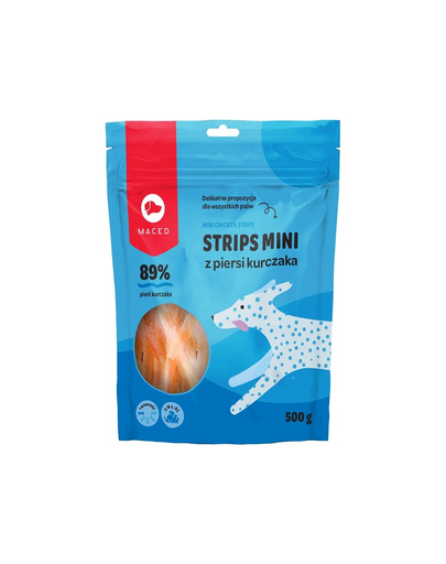 MACED Recompense caini, fasii cu pui 500 g