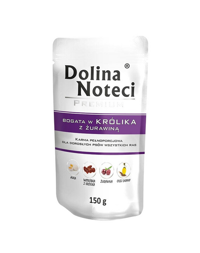 DOLINA NOTECI Premium bogată în iepure și afine 150g
