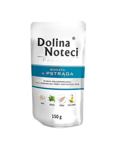 DOLINA NOTECI Premium Hrana pentru caini, bogata in pastrav, 150g