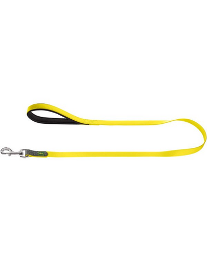 HUNTER Convenience Lesa pentru caini 2cm/1,2m, galben neon
