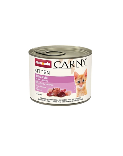 ANIMONDA Carny Kitten Baby Paté 200 g Pateu pentru pisoi, cu vita si pui