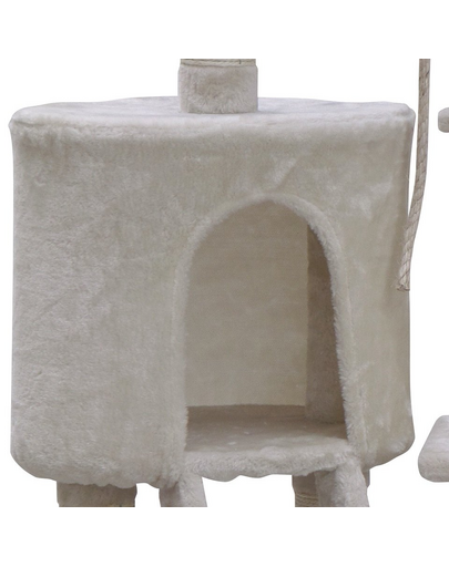 KATIDO Ansamblu de joaca pentru pisici 96 cm bej