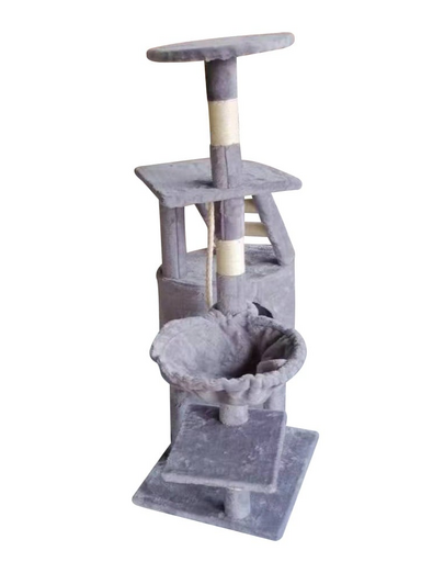 KATIDO Ansamblu inalt pentru pisici 118 cm gri-albastru