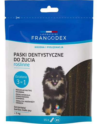 FRANCODEX Benzi de dentitie XS pentru caini mici 114 g/15 buc