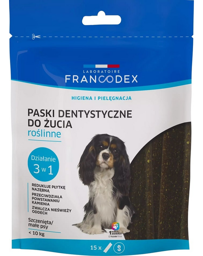 FRANCODEX Benzi dentare pentru caini S 228 g/15 buc
