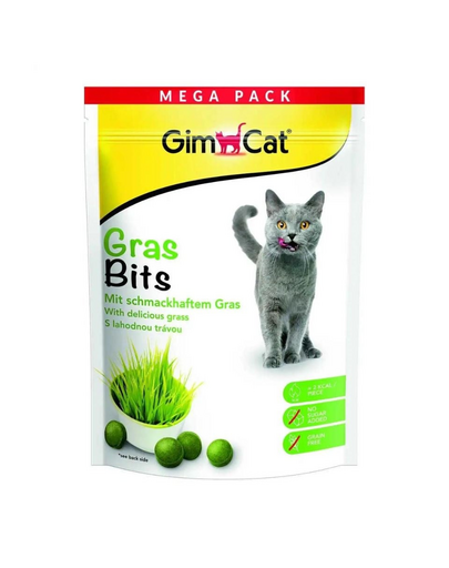 GIMCAT Tasty Tabs GrassBits 425g recompense pentru pisici cu iarba