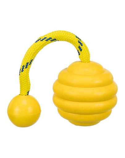 TRIXIE Minge ondulată cu șnur Sporting cauciuc natural 7 cm / 22 cm