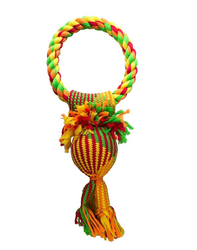 FURMINATOR Good Boy Threads Squeaky Ball & Ring jucarie caine