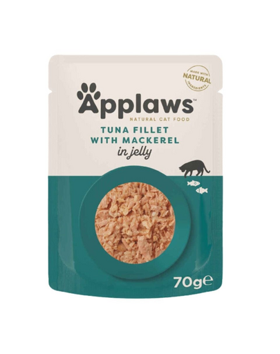 APPLAWS Cat Pouch Tuna with Mackerel in Jelly Plic pisica, cu ton si macrou 70 g