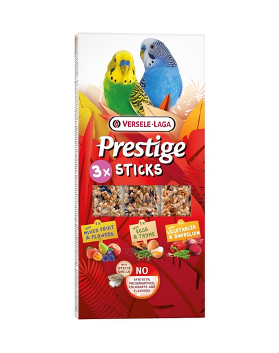 VERSELE-LAGA Prestige Sticks 3 mix batoane pentru papagali mici 90g