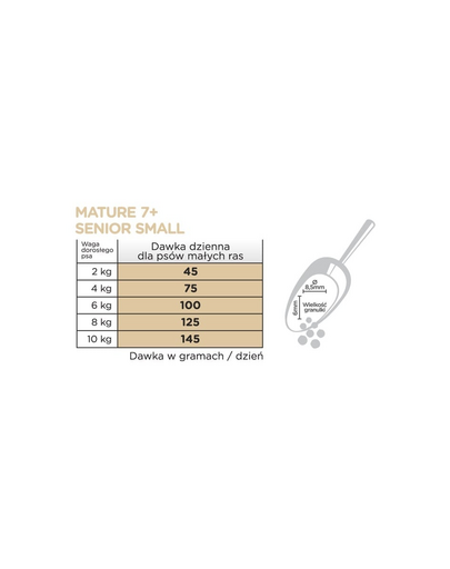 ARION Original Mature 7+ Senior Small Chicken Rice 7 kg hrana caine matur, cu pui