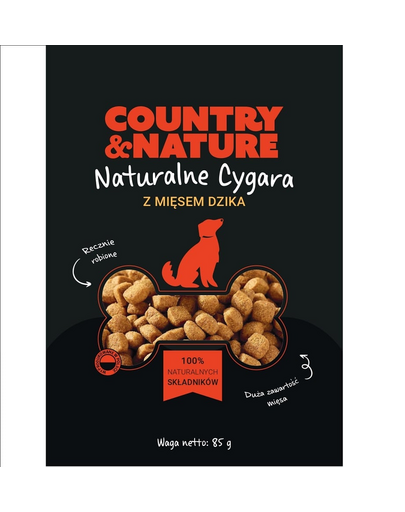 COUNTRY&amp;NATURE recompense pentru caini 20x85 g cu mistret
