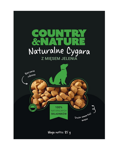 COUNTRY&amp;NATURE snacks pentru caini 20x85 g cu cerb