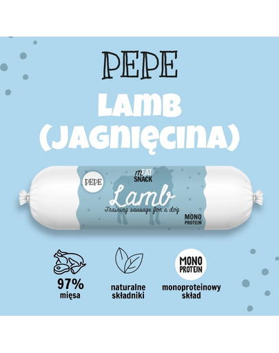 PAKA ZWIERZAKA PEPE Meat Snack Carnat de miel pentru caini 200g