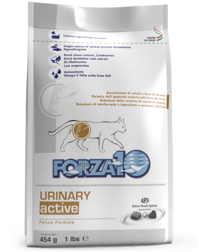 FORZA 10 Urinary Active Cat Dieta nutraceutica pentru pisici cu probleme ale sistemului urinar 454 g