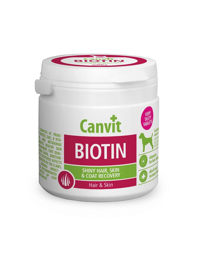 CANVIT Dog Biotin 100g Supliment caini, pentru piele si blana