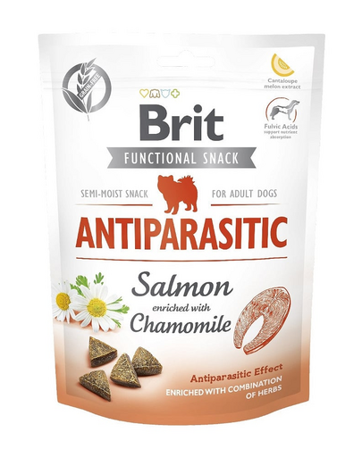 BRIT Care Dog Functional Snack Antiparasitic 150g recompensa antiparazitara cu somon