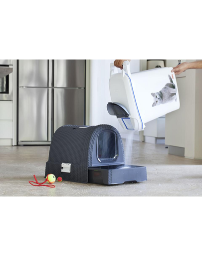 CURVER Litiera acoperita pentru pisici 51 x 38.5 x 39.5 cm, negru
