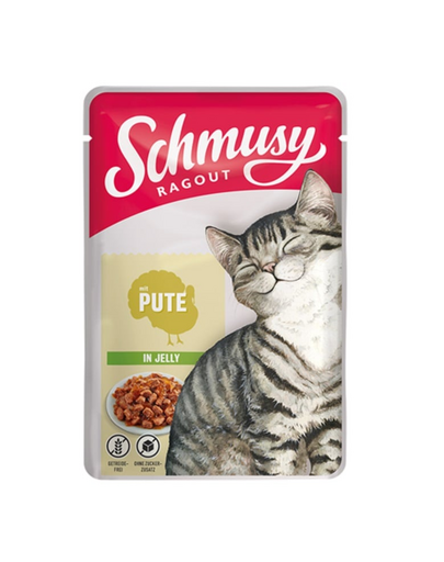 SCHMUSY RAGOUT curcan in aspic hrana pisica 22x100 g