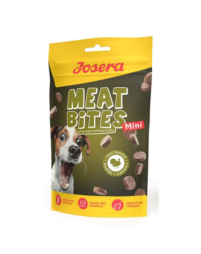 JOSERA Meat Bites Mini Turkey snack caini rasa mica 70g curcan