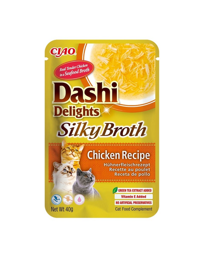 INABA Cat Dashi Delights Silky Broth hrana in supa pentru pisici 40g cu pui