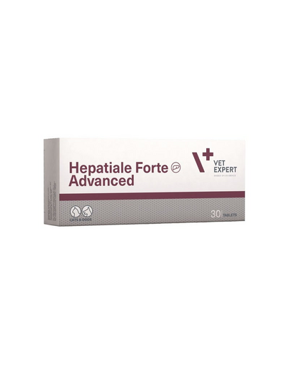 VETEXPERT Hepatiale Forte Advanced Supliment pentru sustinerea functiei hepatice adecvate 30 tablete pentru caini si pisici