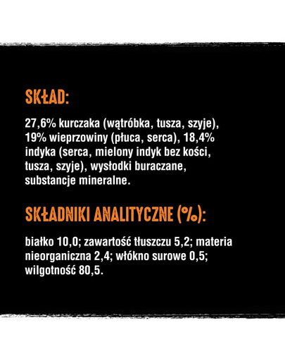 CRAVE Hrana umeda pentru caini, pate de pui si curcan 400g