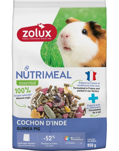 ZOLUX NUTRIMEAL 4 Hrana mixta pentru porcusori de guineea 850 g