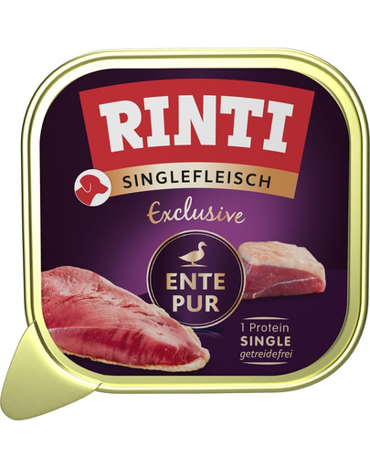 RINTI Singlefleisch Pure 150g hrană umedă monoproteică câini, cu rață