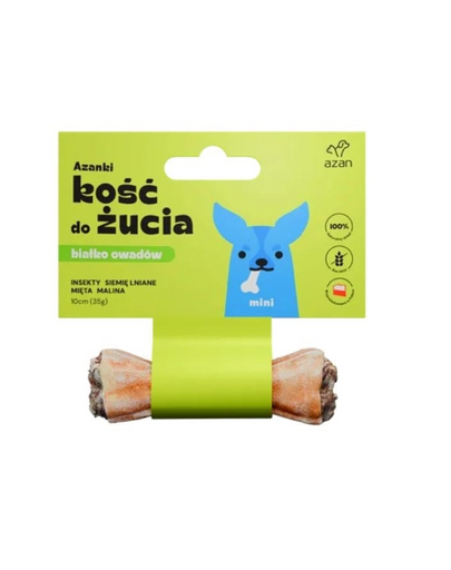 AZANKI Os recompensa caini Mini 10cm cu insecte si menta