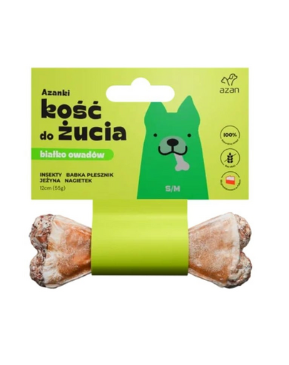 AZANKI Os cu insecte si mure pentru caini S/M 12cm