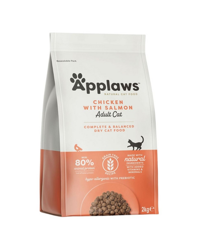 APPLAWS Adult Chicken & Salmon 2 kg Hrana uscata pisica adulta, cu pui si somon