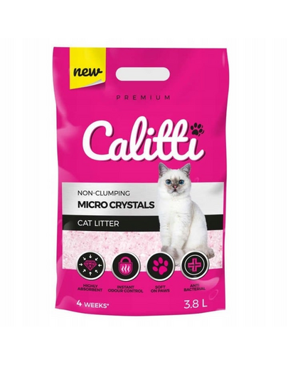 CALITTI Micro Crystals Asternut pentru pisici, silicat 3.8 L
