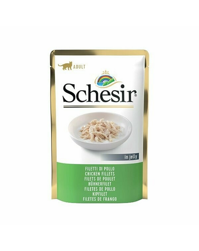 SCHESIR Hrana umeda pentru pisicile adulte, cu file de pui, 85 g