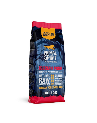 PRIMAL SPIRIT Iberian Adult Pork&Ham 12kg hrana caini adulti, porc si sunca