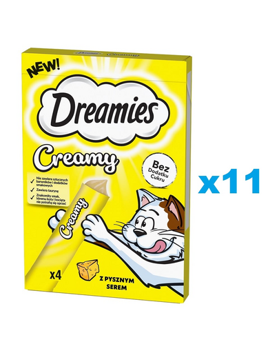 DREAMIES Creamy 44x10 g recompensa cremoasa pentru pisici, cu branza