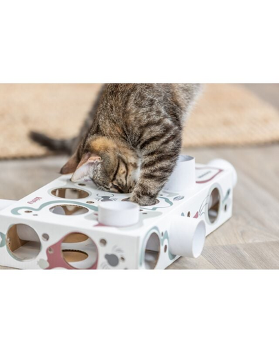 TRIXIE Cat Activity Paws'n'Treats Box jucarie educativa pisici 35×7×20 cm carton