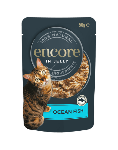 ENCORE Cat Multipak 20x50g mix arome peste in jeleu pentru pisici
