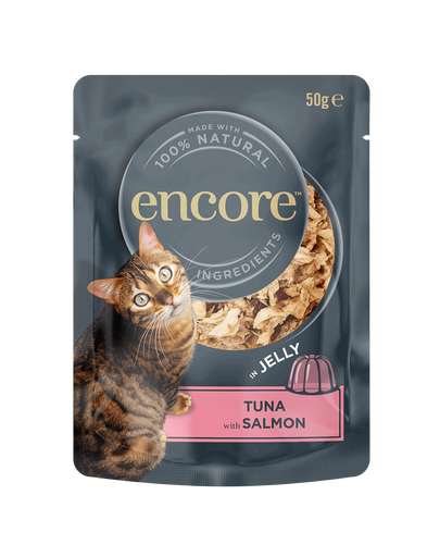 ENCORE Cat Multipak 20x50g mix arome peste in jeleu pentru pisici